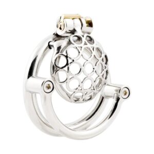 Male Super Short Cock Cage Prevent Escape Design Closed Ring Chastity Device Adult Game Sex Toy S850 1.97 inch / 50mm